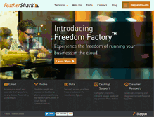 Tablet Screenshot of feathershark.com